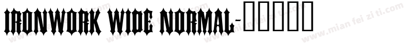 Ironwork Wide Normal字体转换